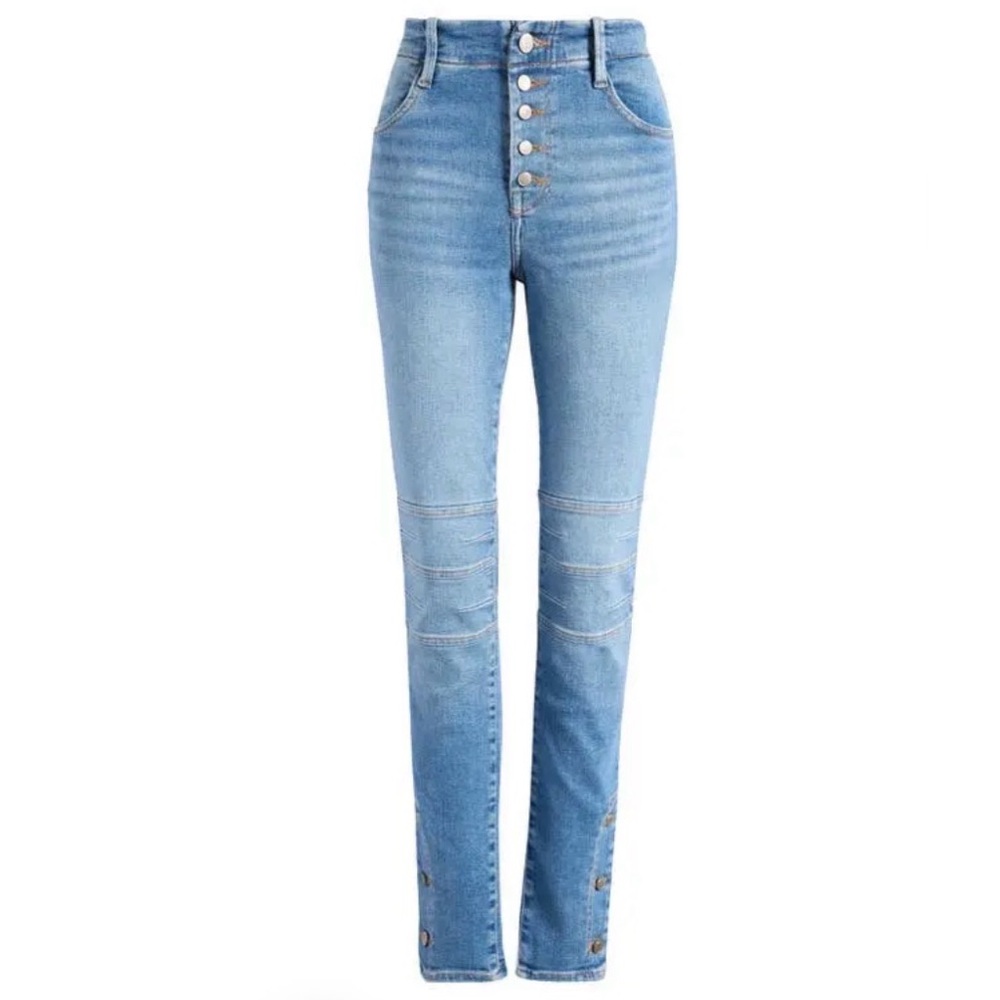 GOOD AMERICAN Moto High Waist Skinny Jeans - Indigo760 - Size 6/28